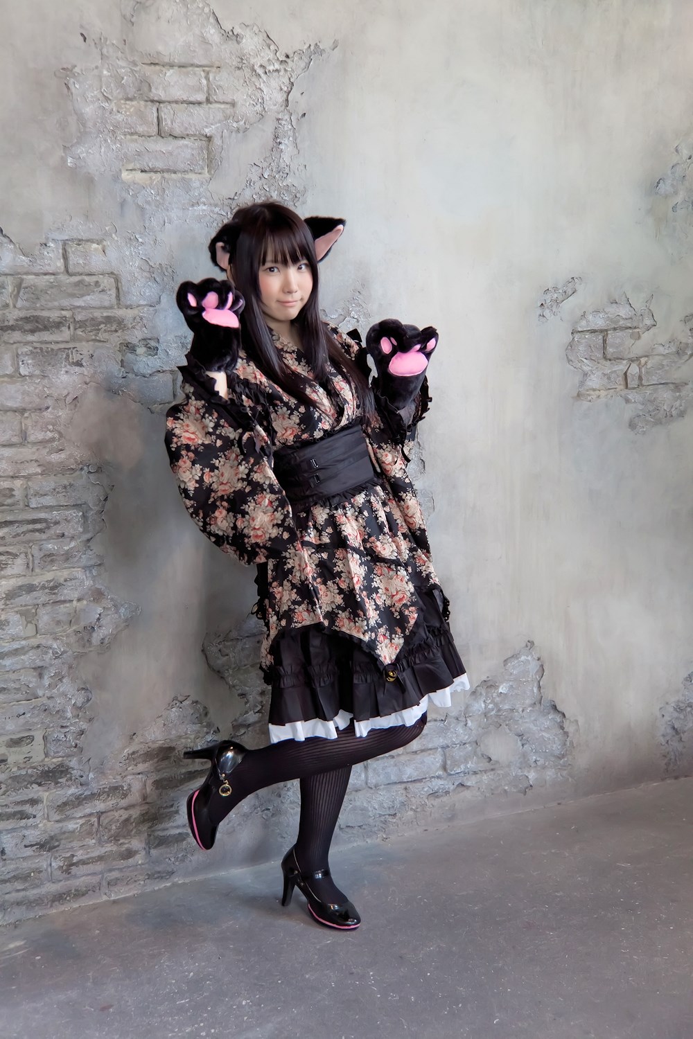 [enako] [enacat black] black silk cat girl(31)